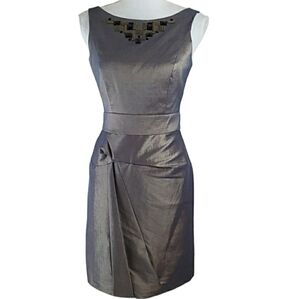 MaxandCleo~Size 4~Silver/Gold Cocktail/Party Dress